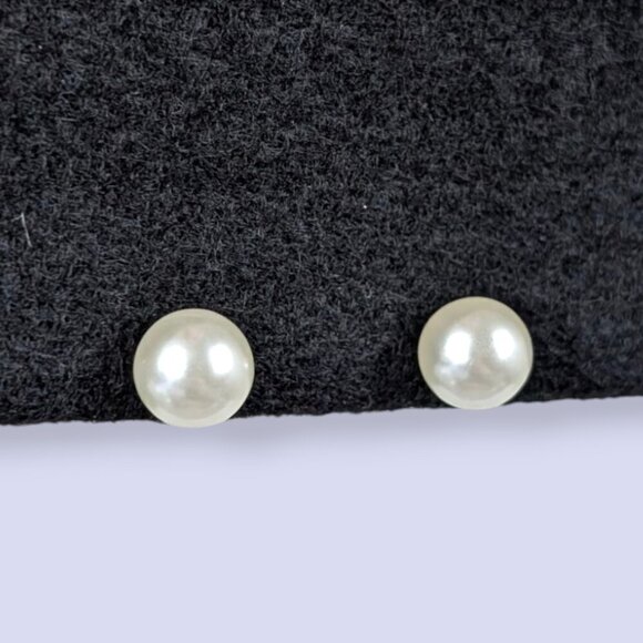 Jewelry - (2/$20) 8mm Faux Pearl Stud Earrings